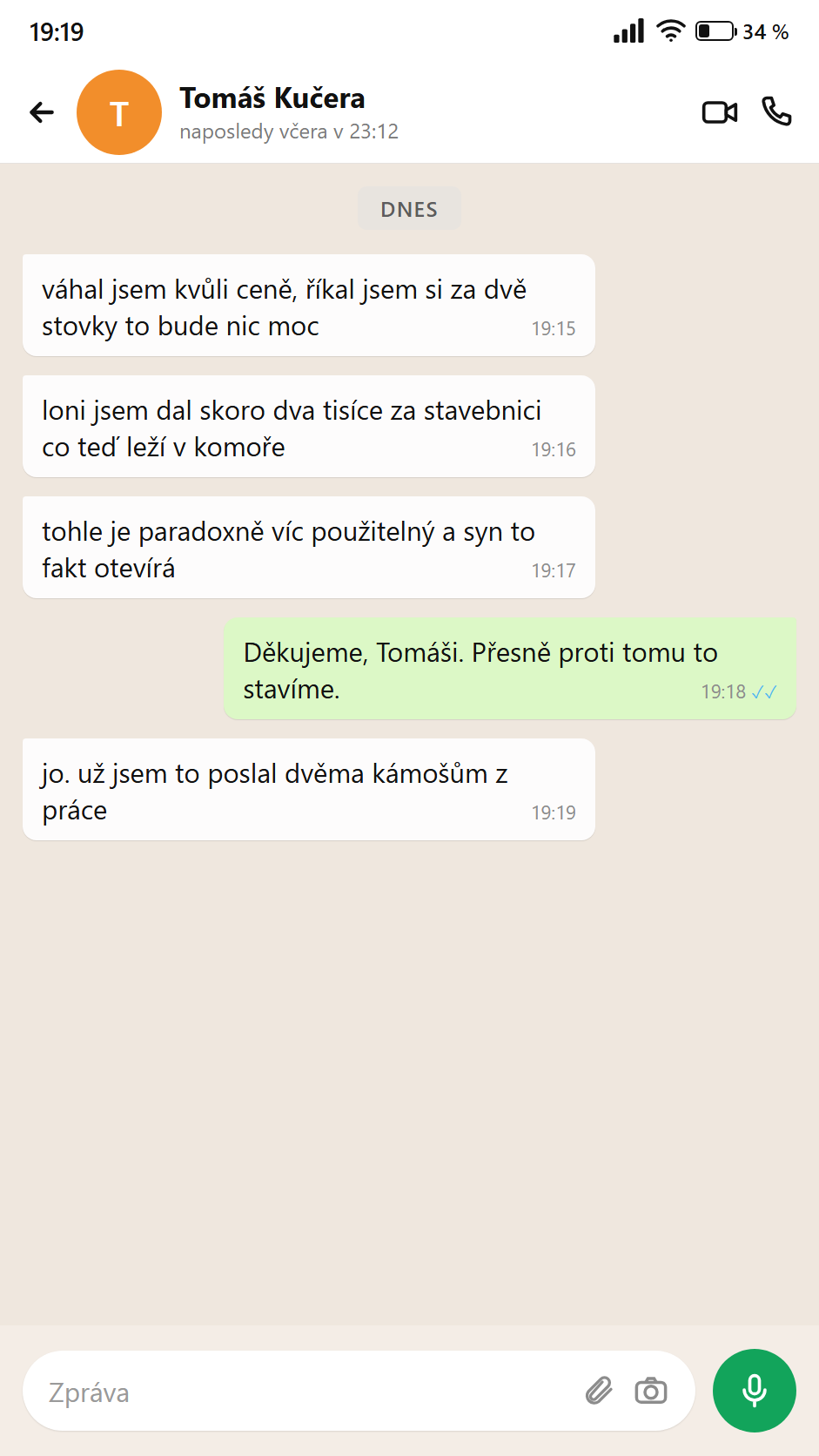 Zpráva od rodiče — cena se vyplatila