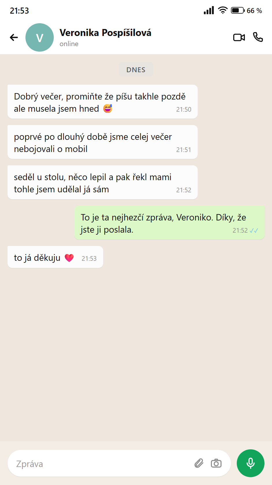 Zpráva od rodiče — večer bez hádky o mobil