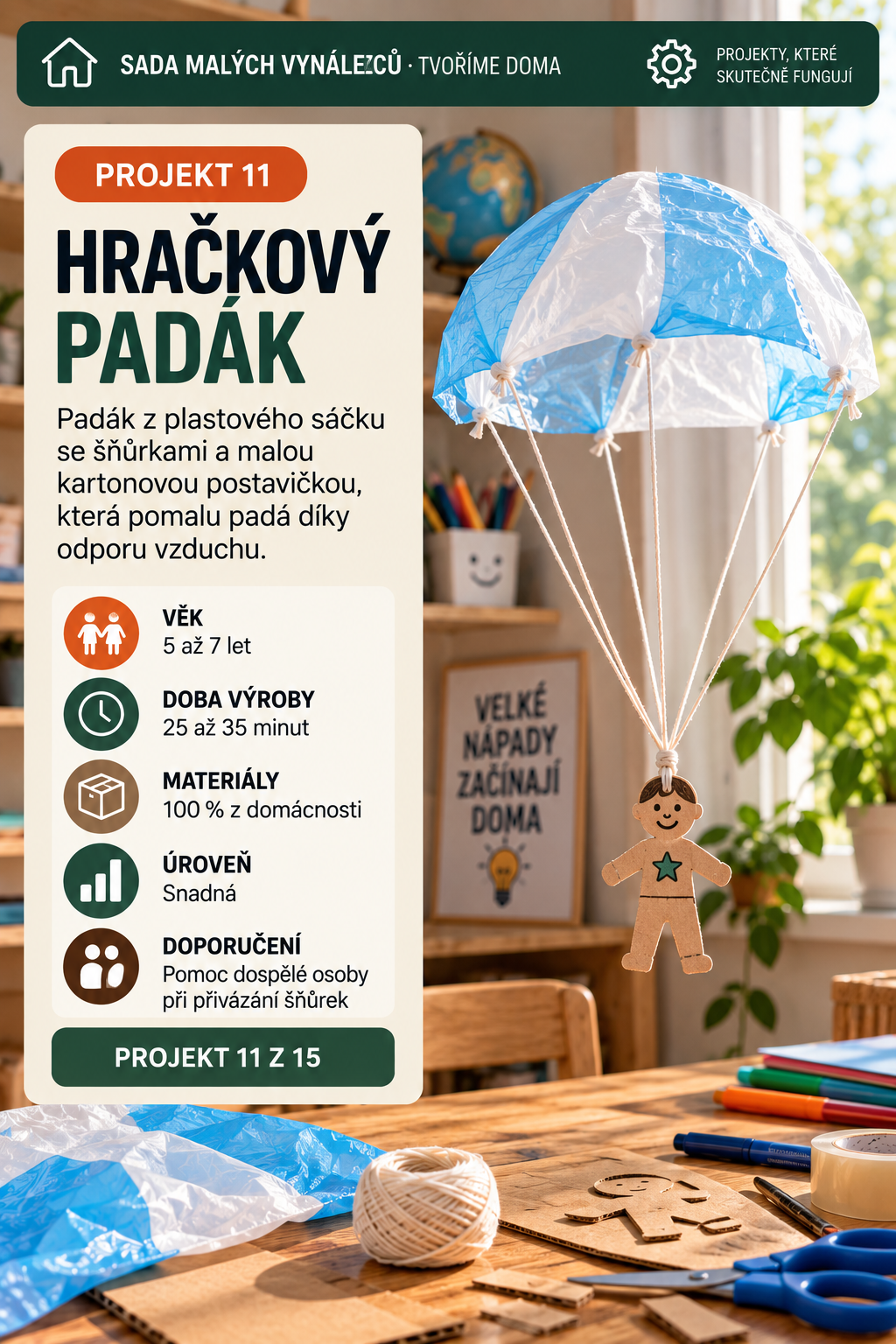 Hračkový padák